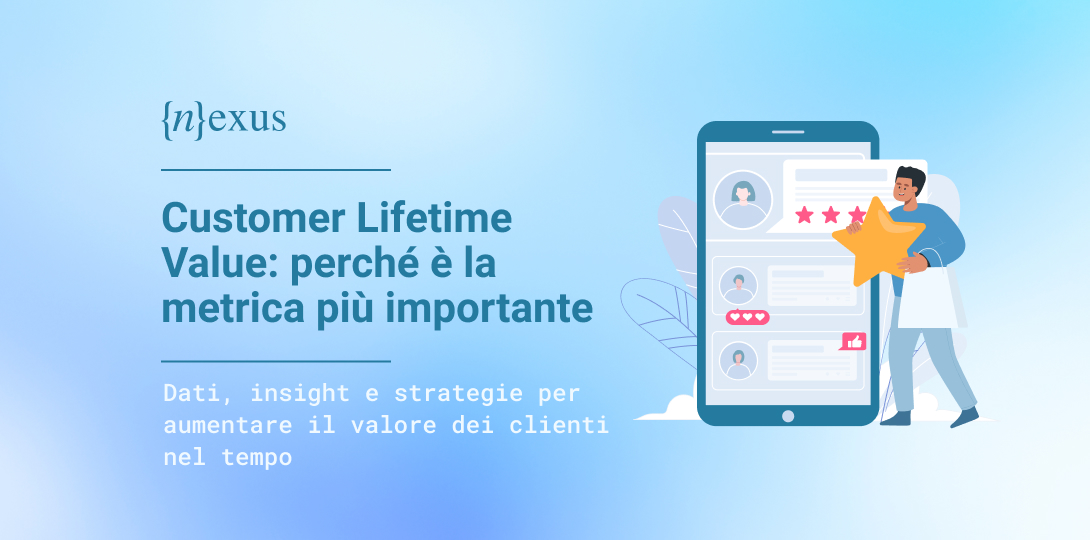 Illustrazione Customer Lifetime Value: guida alla strategia di fidelizzazione clienti per aumentare il valore dei clienti nel tempo
